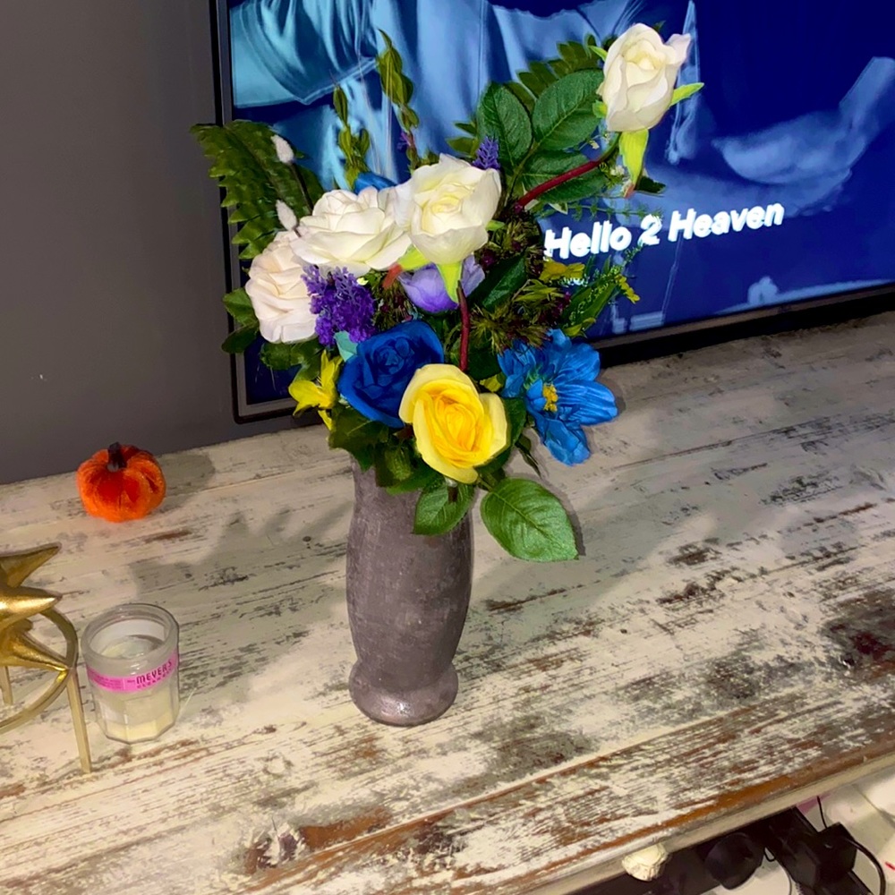 Flowers with beautiful vase!